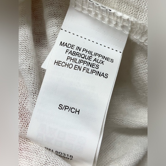 New! Lucky Brand floral short sleeve top blouse, linen blend, ivory, small - Picture 5 of 6